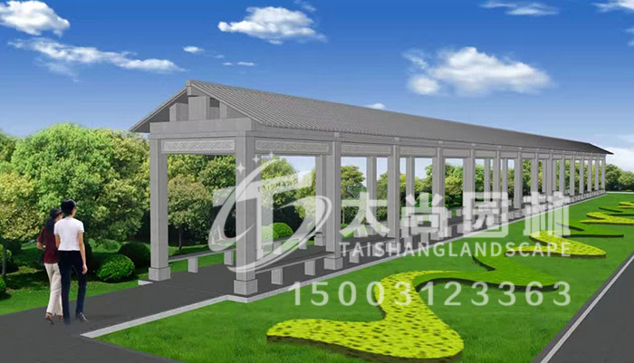 云顶集团3118园林中式走廊